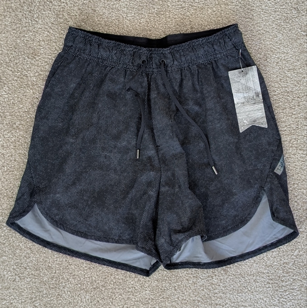 NWT Men's 5' Renew Halftone Onyx Athletic Shorts W/Liner